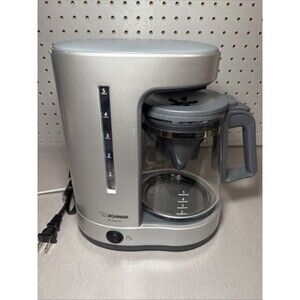 Zojirushi EC-DAC50 Zutto 5-Cup Drip Coffeemaker Tested Working Silver Gray
